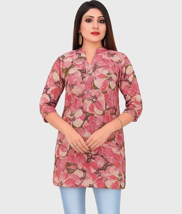 Meher Impex Women Rayon Printed Straight Kurti ( Multicoloured )