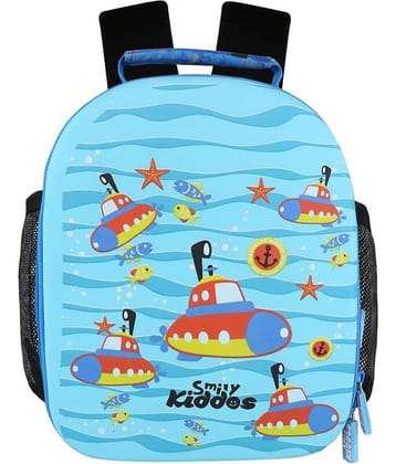 Smily Kiddos 25 Ltrs Blue Polyester College Bag