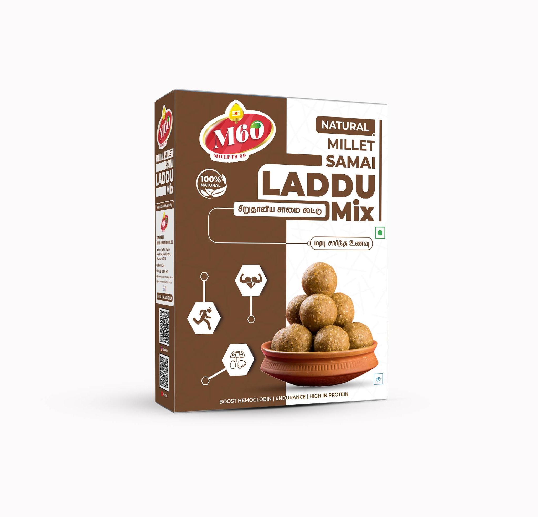Natural Millet Samai Laddu Mix 400 Gms