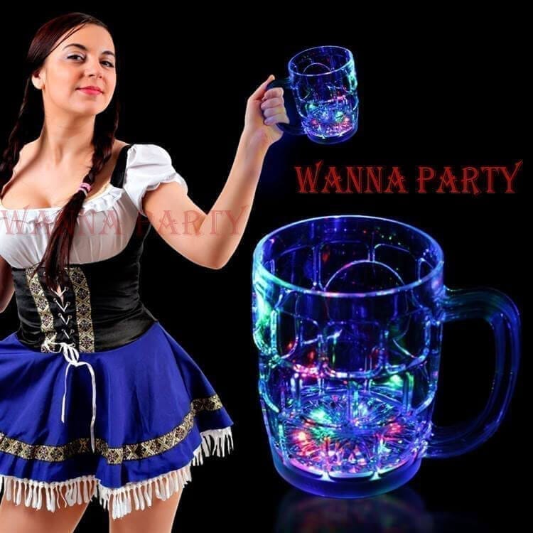 Wanna Party Neon Light UP Beer Mug
