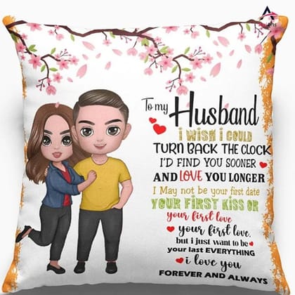 Arni Arts To My Husband I Wish I Could Cushion Cover 16x16 Inch
