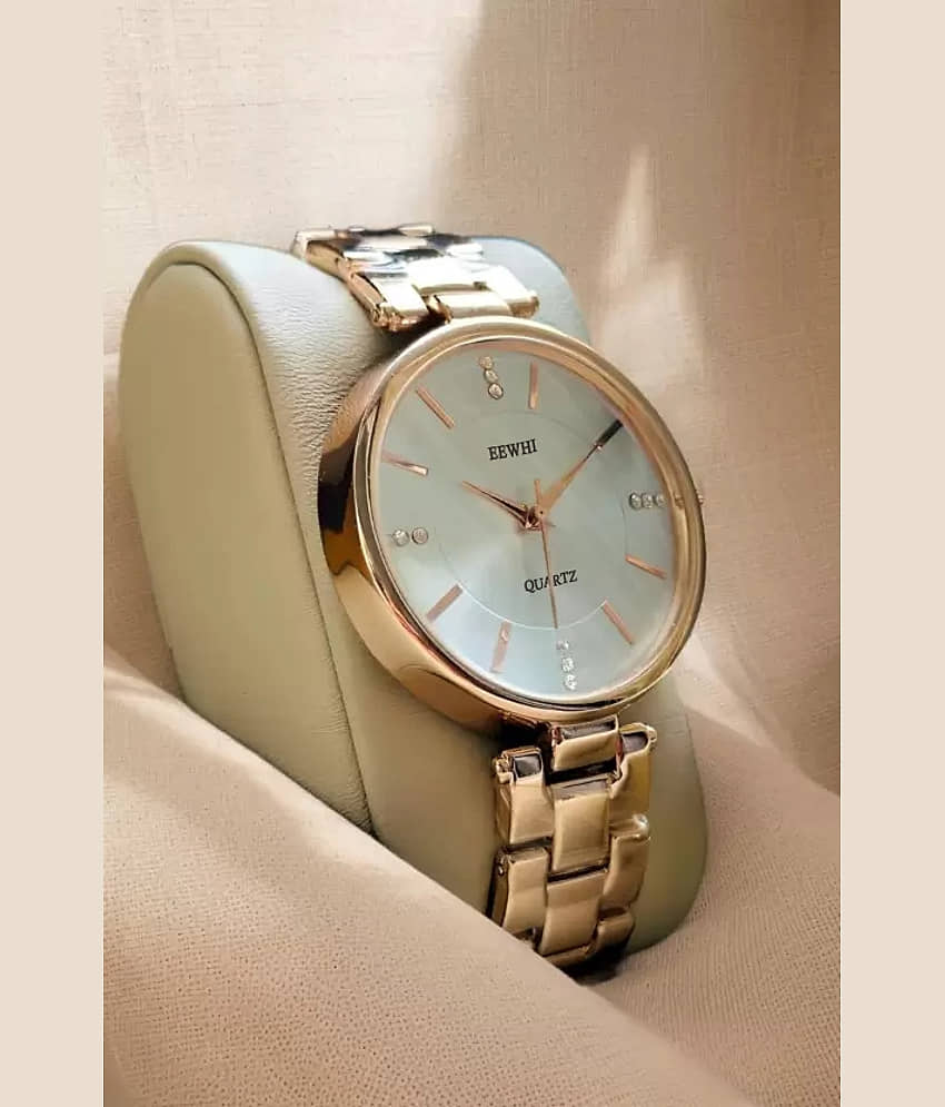 EEWHI Rose Gold Metal Analog Womens Watch