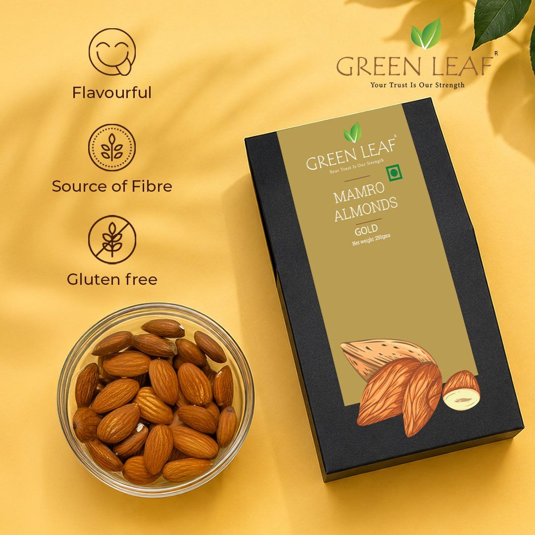 Green Leaf Gold Mamra Almonds - 250g