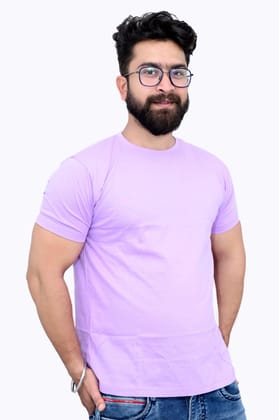 Ultra Soft Solid T-Shirt, Lavender (Size - L)