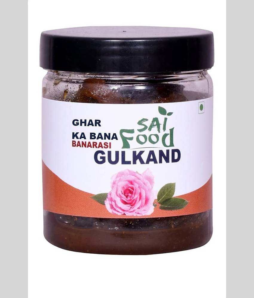 SAi Food GHAR KA BANA Banarasi Gulkand Made from Finest Rose Petals Finest Mixed Gulkand Pickle 250 g