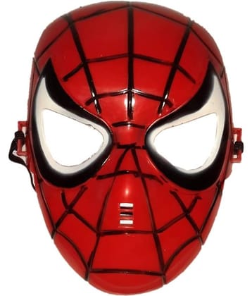 Superhero Spider Face for Kids - Red, Freesize