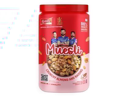 Kwality Crunchy Muesli Almond, Raisins and Honey Jar (1 kg)