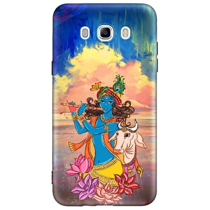 Lord Krishna Samsung J7 (2016) Premium Embossed Mobile cover