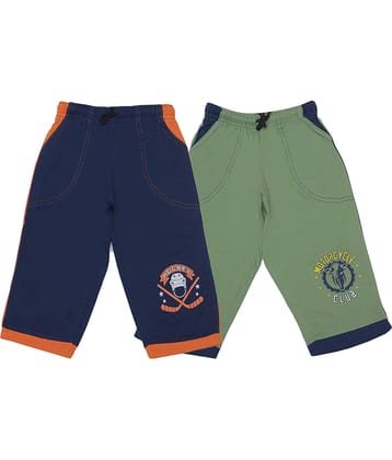 Dollar Champion Kidswear Pack of 2 Cotton Three-Fourth For Boys ( Multicolor )