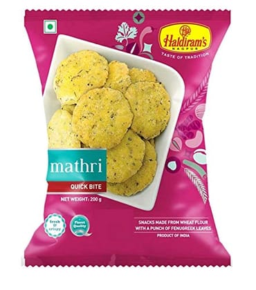 Haldiram's Namkeen - Mathri, 200 g Pouch