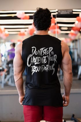 DSCY BACK PRINT Tank (black)-S / BLACK