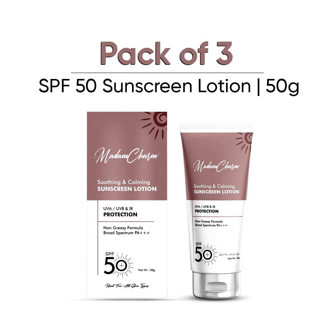 (Pack of 3) SPF 50 Sunscreen Lotion | 50g