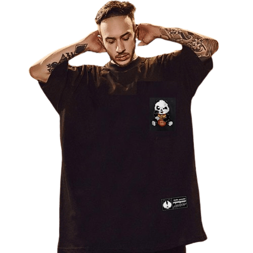 Oversized T shirt loose baggy t-shirt - PandaRed