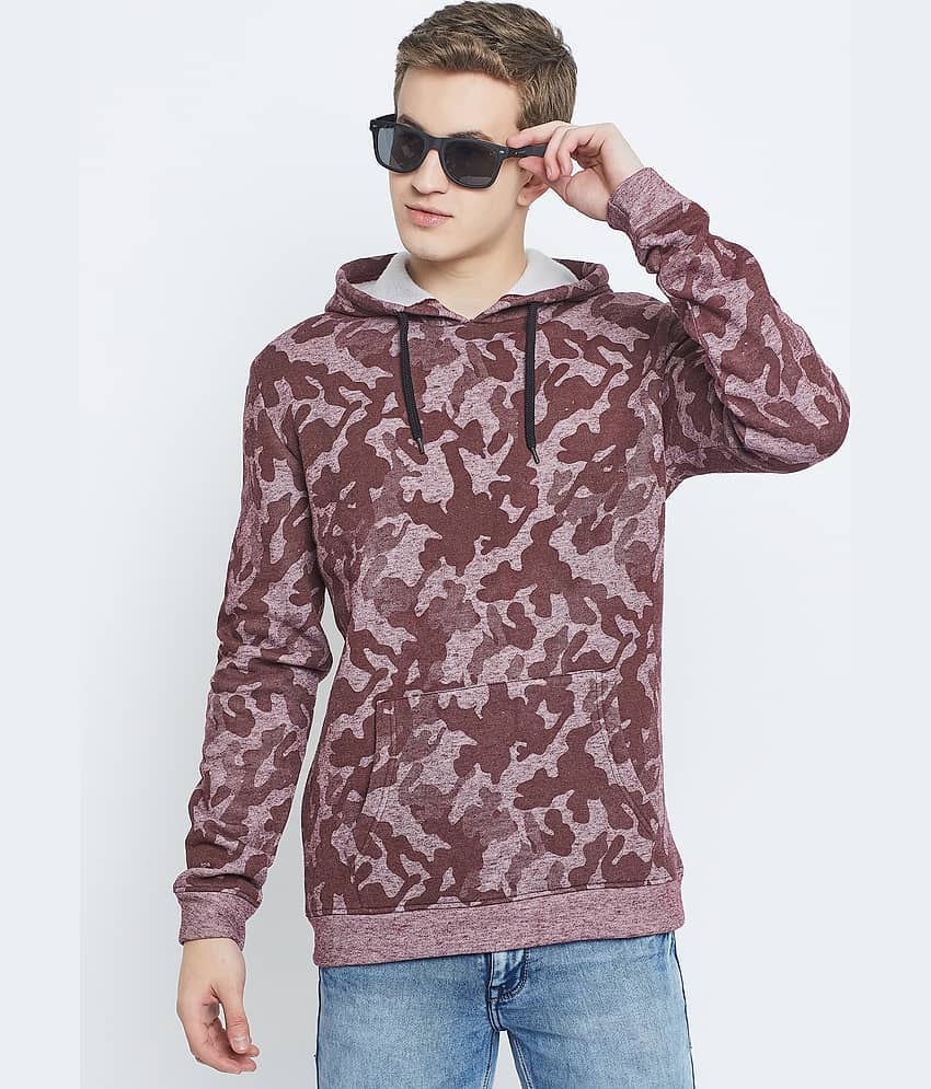 GET GOLF Fleece Hooded Men's Sweatshirt - Red ( Pack of 1 )