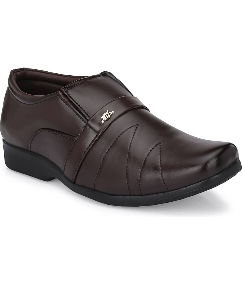 Stylelure Black Men's Slip On Formal Shoes