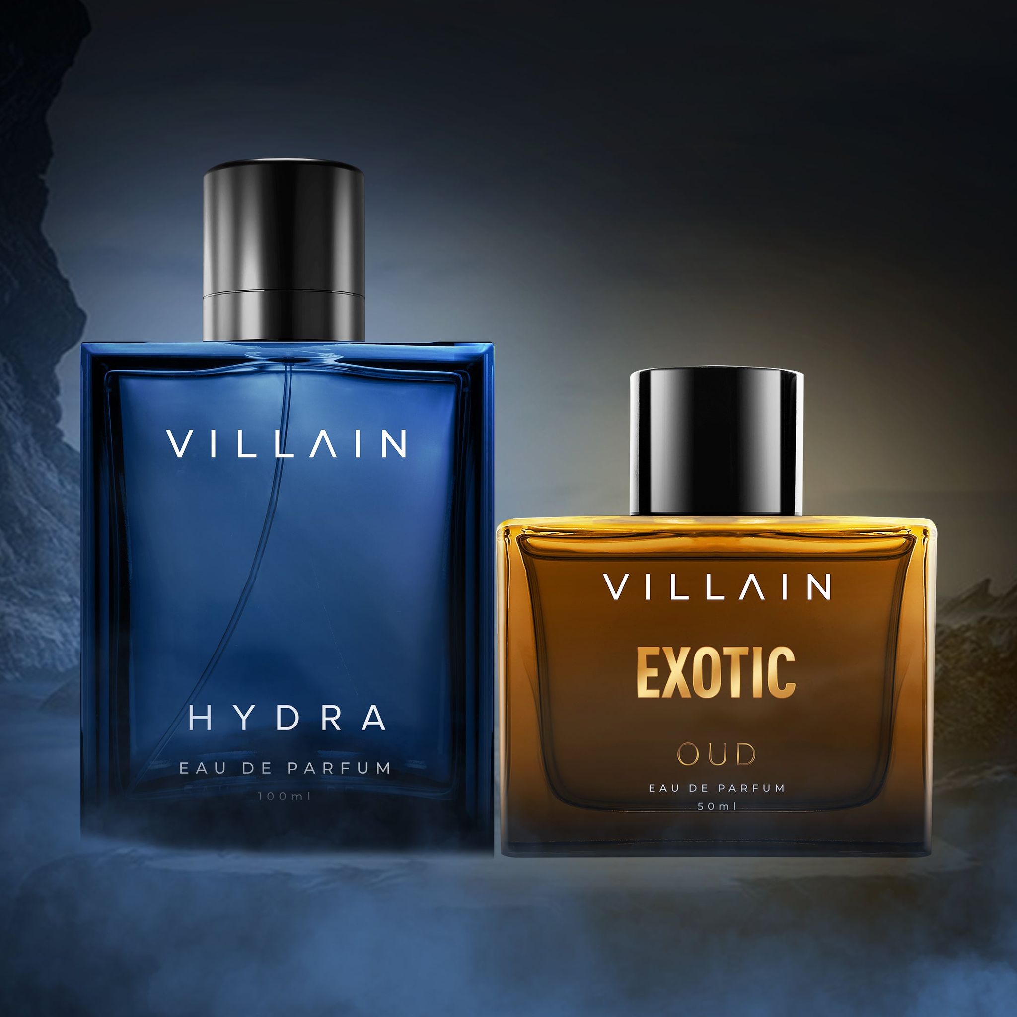 VILLAIN Hydra & Exotic OUD Eau de Perfum Combo Pack of 2 VILLAIN Hydra & Exotic OUD Eau de Perfum Combo Pack of 2 - Default Title