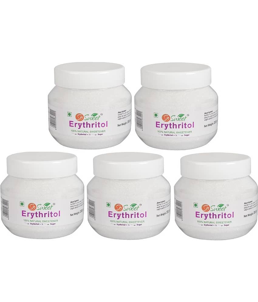 So Sweet Erythritol 100% Natural Sweetener 1000gm for Diabetes - Sugar free (PO5) (200gm Each)