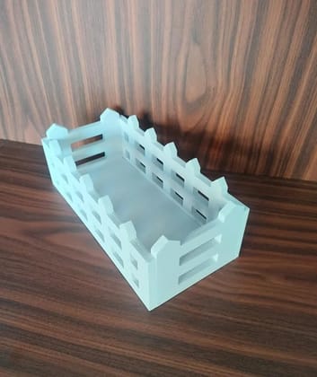 Rave Creations PVC Decorative Gifting Rectangular Basket Gifts Hamper Basket for Wedding Gift, Baby Shower Gifting, plant holder Basket