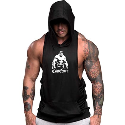 Adult Dry Fit and Poly Cotton Hooded Neck Hoodie