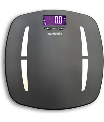 Healthgenie Digital Body Composition Monitor Weighing Scale Fat Analyzer Weighing (Grey-HB331)