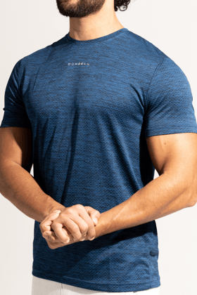 Dumbell Dry Tech Tees - Blue Edition-XXL
