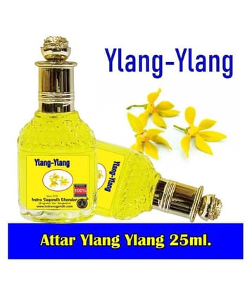 INDRA SUGANDH BHANDAR Attar For Men|Women|Pujan Ylang Ylang Rare Perfume 24 Hours Long Lasting Fragrance 25ml Rollon Pack