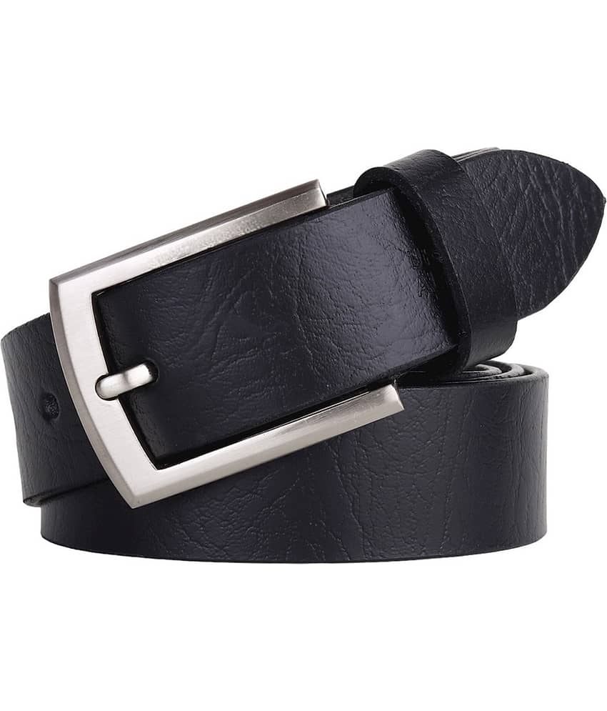 SUNSHOPPING - Black 100% Leather Men's Formal Belt ( Pack of 1 )