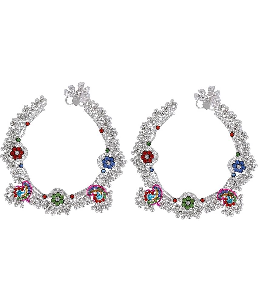 Charms Silver Anklets ( Pack of 1 )