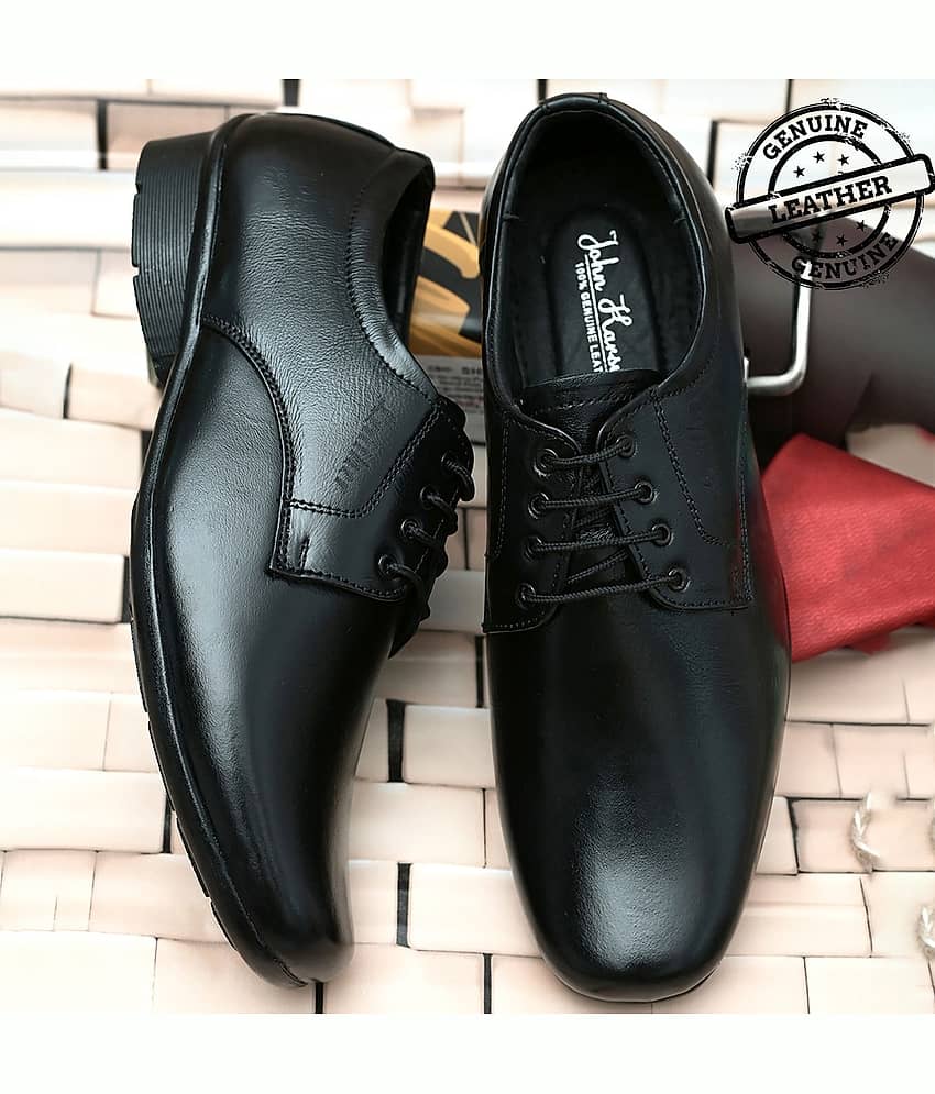 John Karsun - Black Men's Derby Formal Shoes