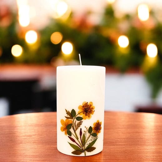 Eco-Friendly Soy Wax Scented Pillar Candle - Lemongrass