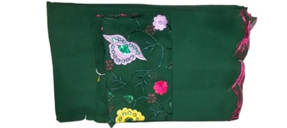 Georgette Saree with Work Blouse