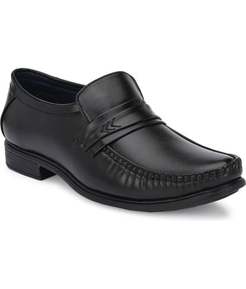 Leeport - Black Men's Slip On Formal Shoes