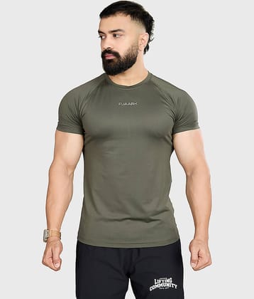 Fuaark Purple Polyester Slim Fit Men's Compression T-Shirt ( Pack of 1 )