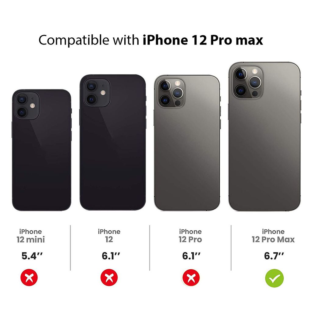 LIRAMARK Liquid Silicone Soft Back Cover Case for Apple iPhone 12 Pro Max (6.7 inch)