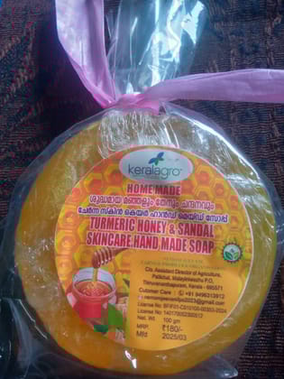 Turmeric Honey & Sandal Skincare Handmade SoapNatural skincare soap