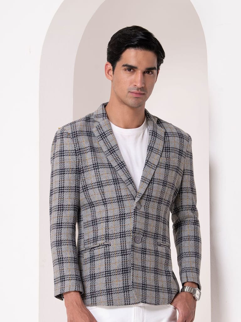 Elegance Plaid Blazer - Blazers & Waistcoats | Buy online on ZillyBuy
