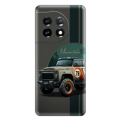 Mountain Car Oneplus 11R  Premium Emboss cover
