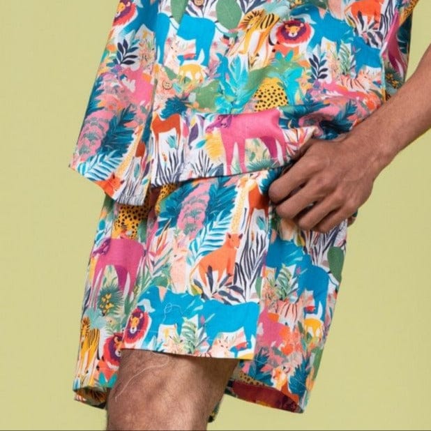 Men’s Cotton Shorts | Whimsical Forest-S