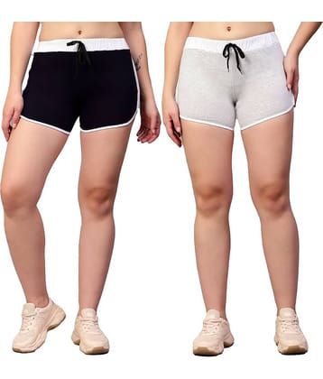 Volex Cotton Hot Pants - Multi Color Pack of 2