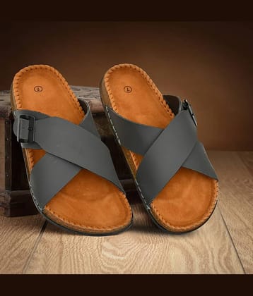 VATELIO Grey Men's Slide Flip Flop