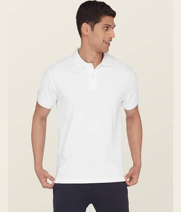 XYXX - White Cotton Regular Fit Men's Polo T Shirt ( Pack of 1 )