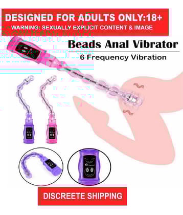 COB ANAL SEX TOY WATERPROOF 6 HIGH SPEED BEADS VIBRATOR- VIBRATING ANAL BEADS- PLEASURE BEADS BUTT PLUG VIBRATOR- ANAL SEX TOY MASSAGER FOR COUPLE - SEX TANTRA