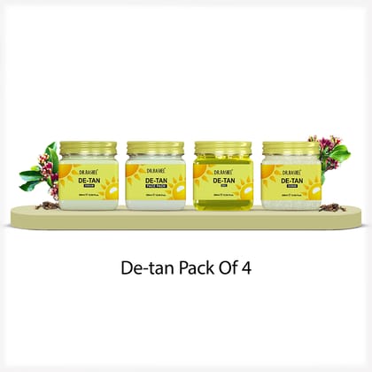 Detan Pack of 4 (scrub, Gel, Cream & Face Pack) - 1520ml