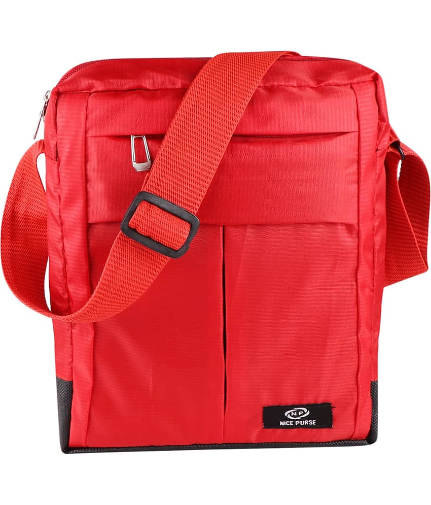 Nice Purse Red Solid Messenger Bag