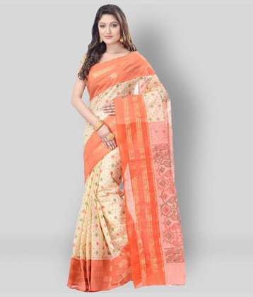 Desh Bidesh Cotton Blend Printed Saree Without Blouse Piece ( Multicolor )