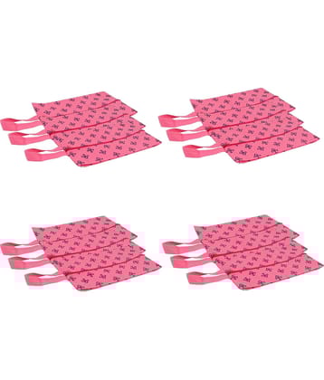 PrettyKrafts Shoe Cover, Shoe Bag with Center Zipper- Large (Set of 12 pcs)