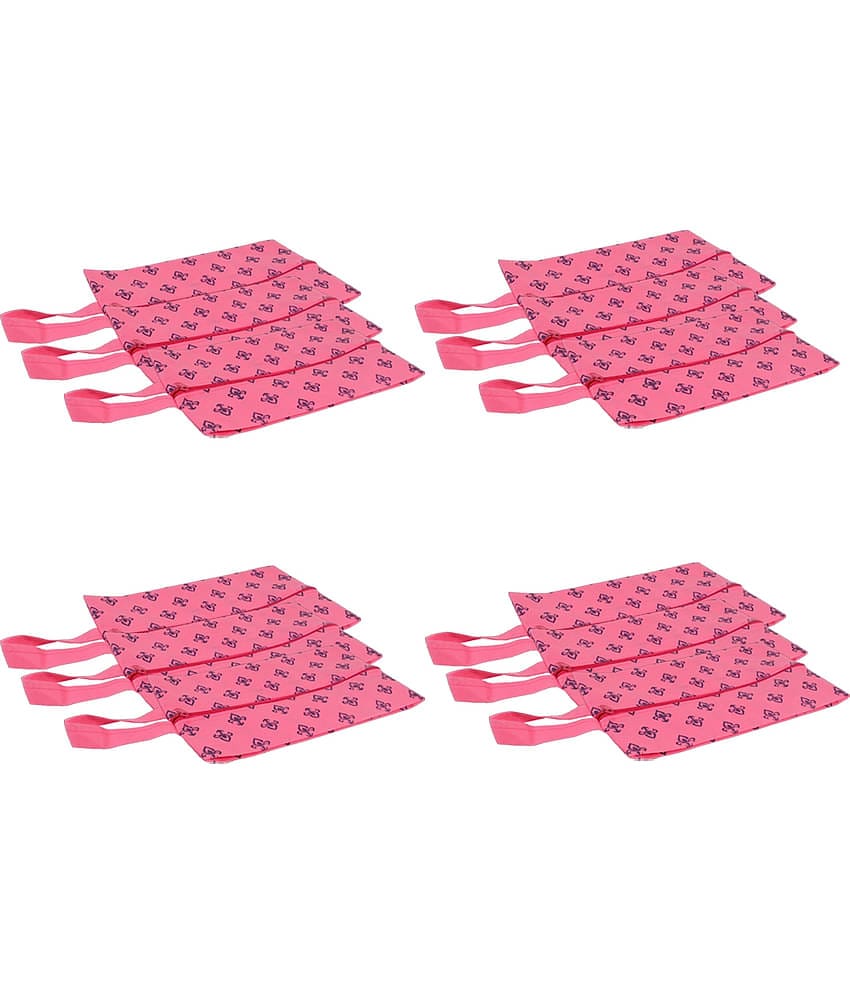 PrettyKrafts Shoe Cover, Shoe Bag with Center Zipper- Large (Set of 12 pcs)