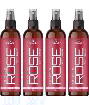 Oilanic   Rose    Skin Tonic 400 mL Pack of 4