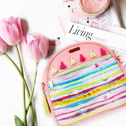 Pink Stripes Backpack