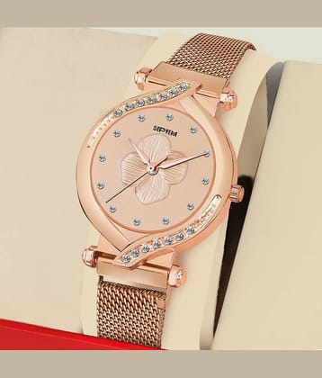 Septem Rose Gold Stainless Steel Analog Womens Watch